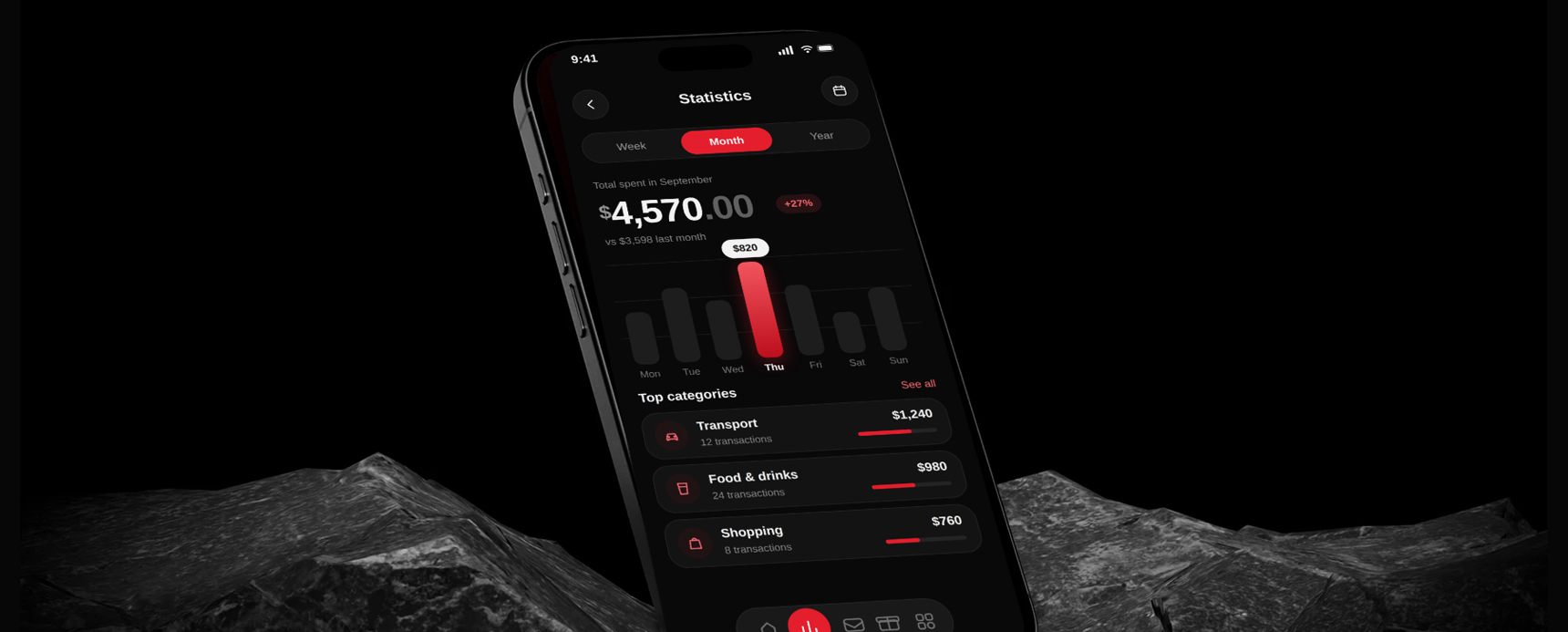 Banking App UI case study: overview