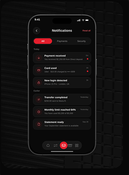 Banking App UI case study: screen 3